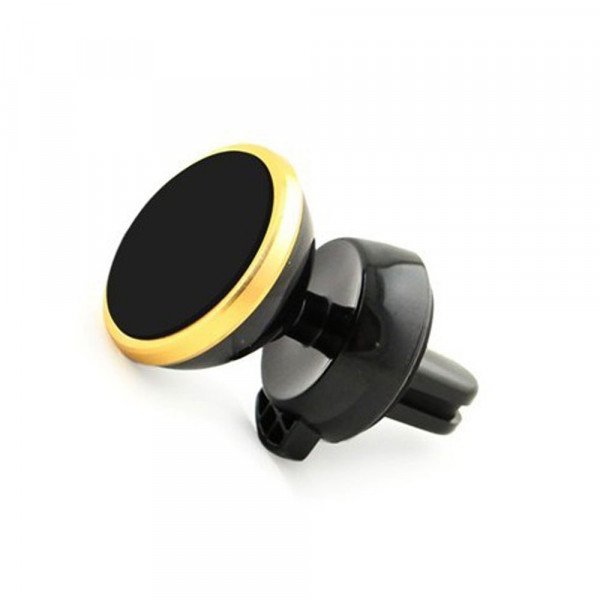 Wholesale Circle Round Heavy Duty Magnetic Air Vent Car Mount Holder KICT007 (Gold)